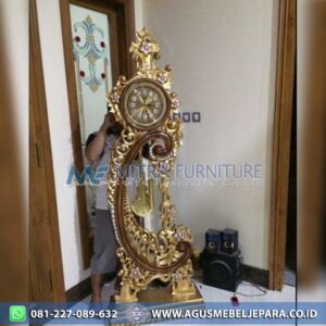 Jam Hias Jati Model Ukir Jepara