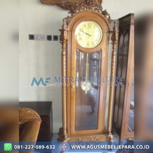 Jam Hias Kayu Jati Jepara