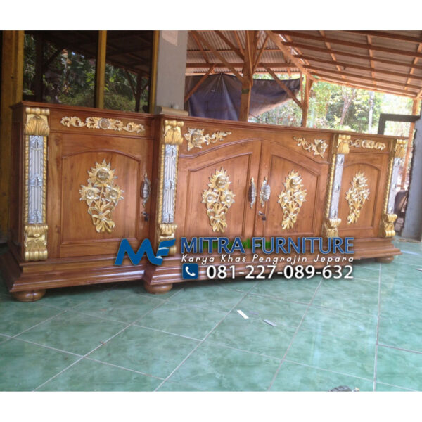 jual buffet tv ukiran jati jepara