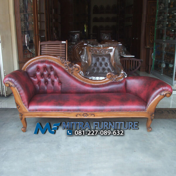 Toko Jual Sofa Louis Lengkung Ukiran Kayu Jati Jepara