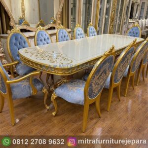 Meja Makan Mewah Klasik Untuk Ruang Eksklusif