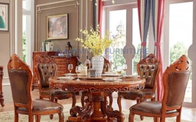 Meja Makan Mewah Untuk Ruang Kecil 5 Kursi