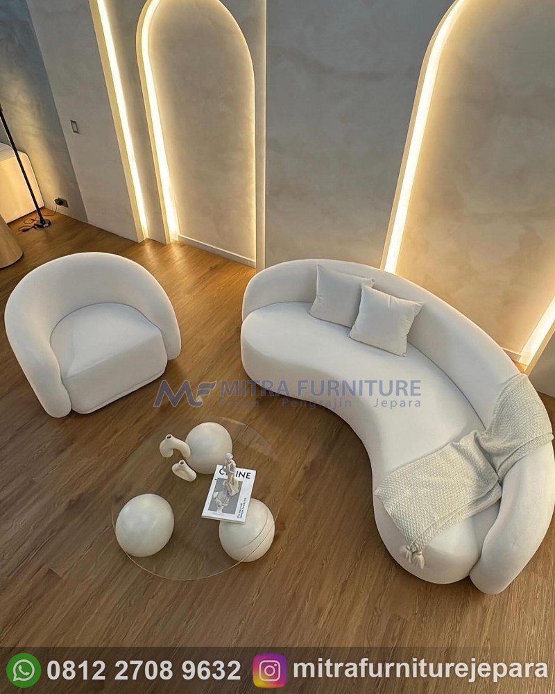 Kursi Tamu Sofa Minimalis 3 Seater Untuk Ruang Tamu Sempit