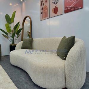 Kursi Tamu Sofa Minimalis Kulit Sintetis Anti Noda