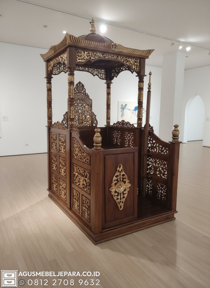 Harga Mimbar Masjid Kayu Jati Jepara Terbaru di Bandung