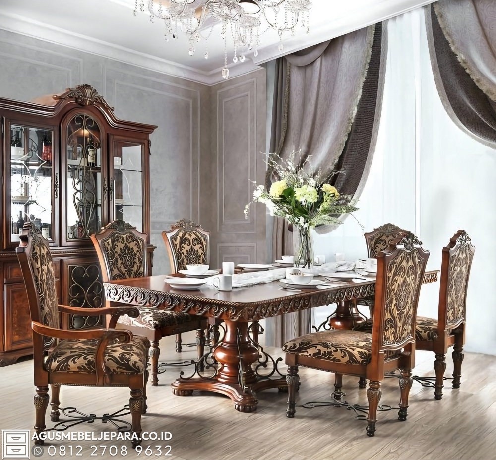 Inspirasi Meja Makan Ukir Elegan untuk Ruang Makan di Makassar