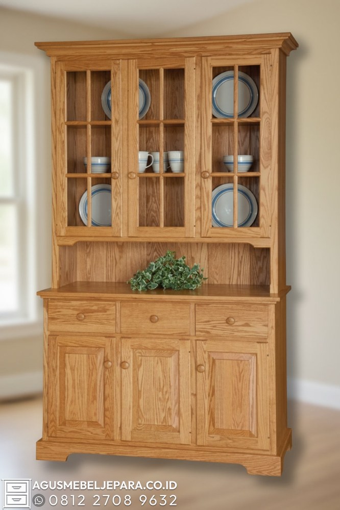 Update Harga Lemari Hias Jati 3 Pintu Terbaru di Jakarta